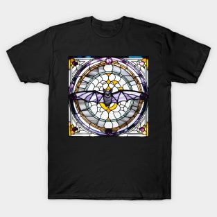 Purple Sky Puppy Stained Glass T-Shirt